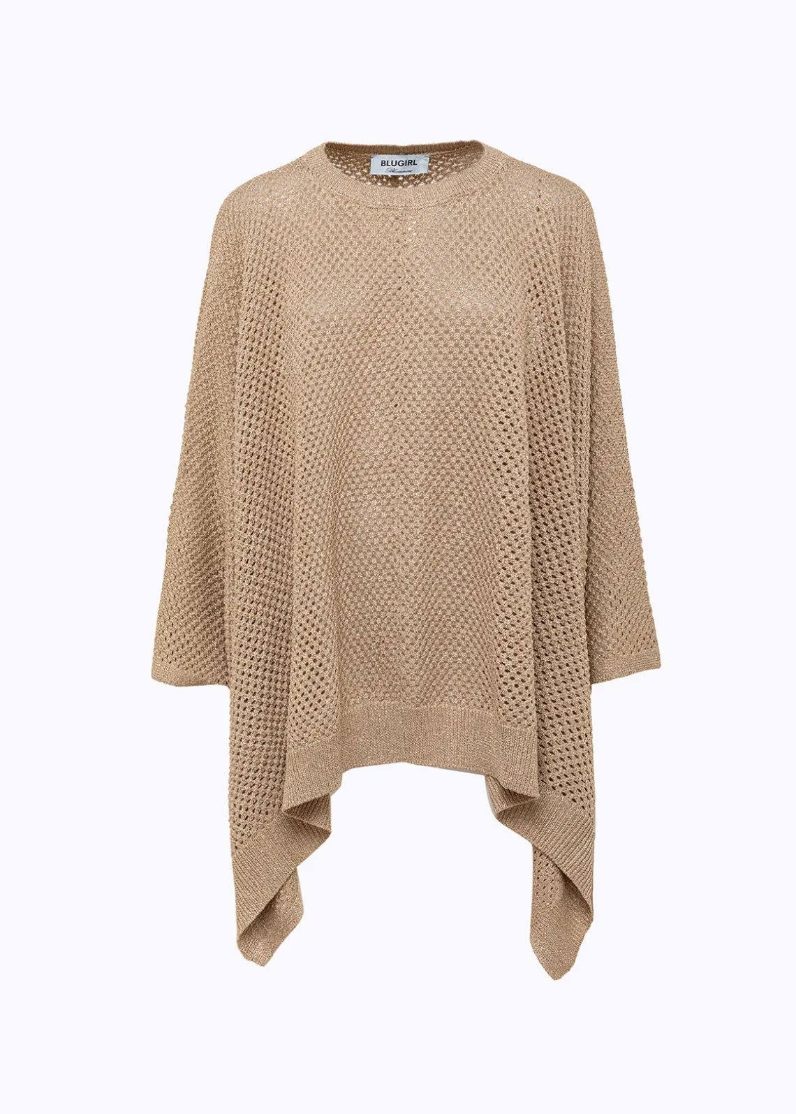 LUREX MESH KNIT PONCHO