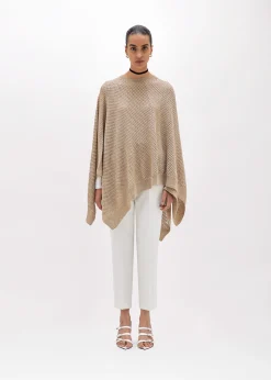 LUREX MESH KNIT PONCHO