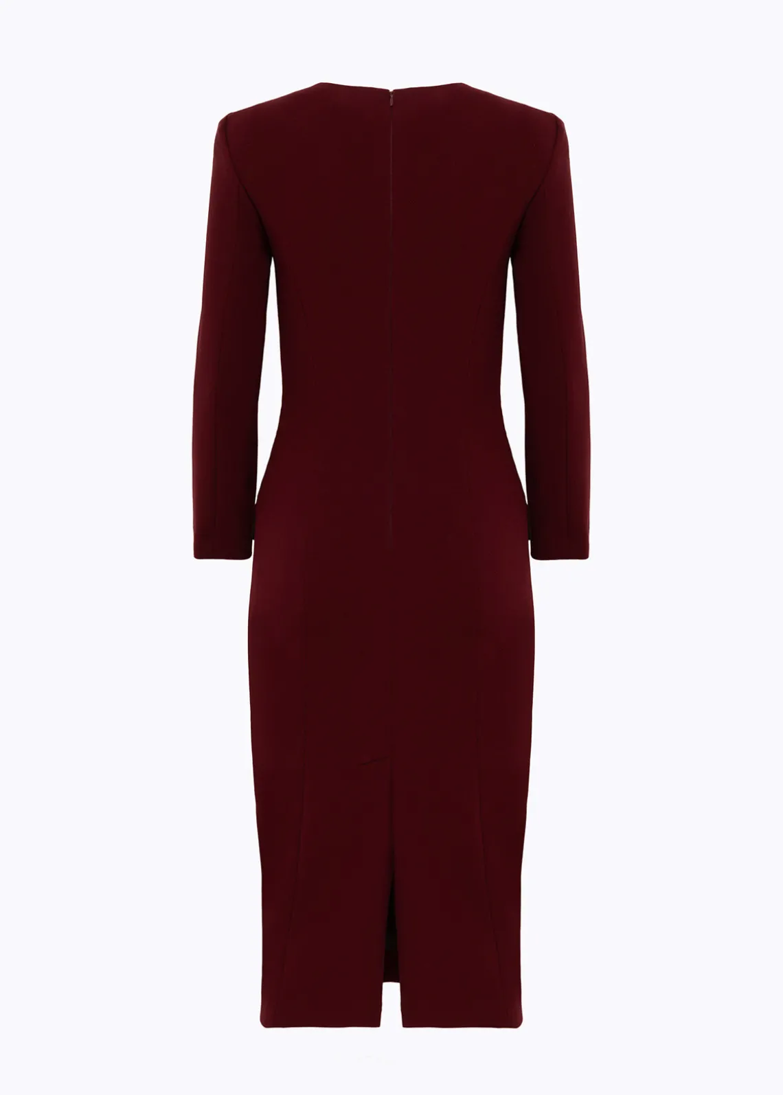 MIDI DRESS IN STRETCH WOOL CADY