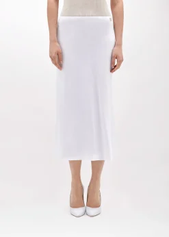 MIDI SKIRT IN LINEN BLEND
