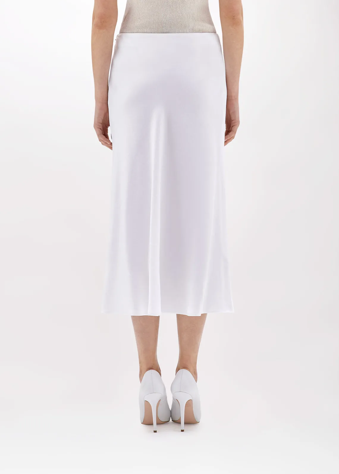 MIDI SKIRT IN LINEN BLEND