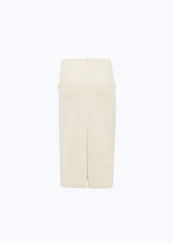 MIDI SKIRT IN STRETCH WOOL CADY