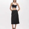 MIDI SKIRT WITH INLAID ROSES
