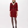 MINI DRESS IN BOUCLÉ YARN WITH BELT