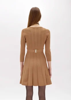 MINI DRESS IN STRETCH VISCOSE