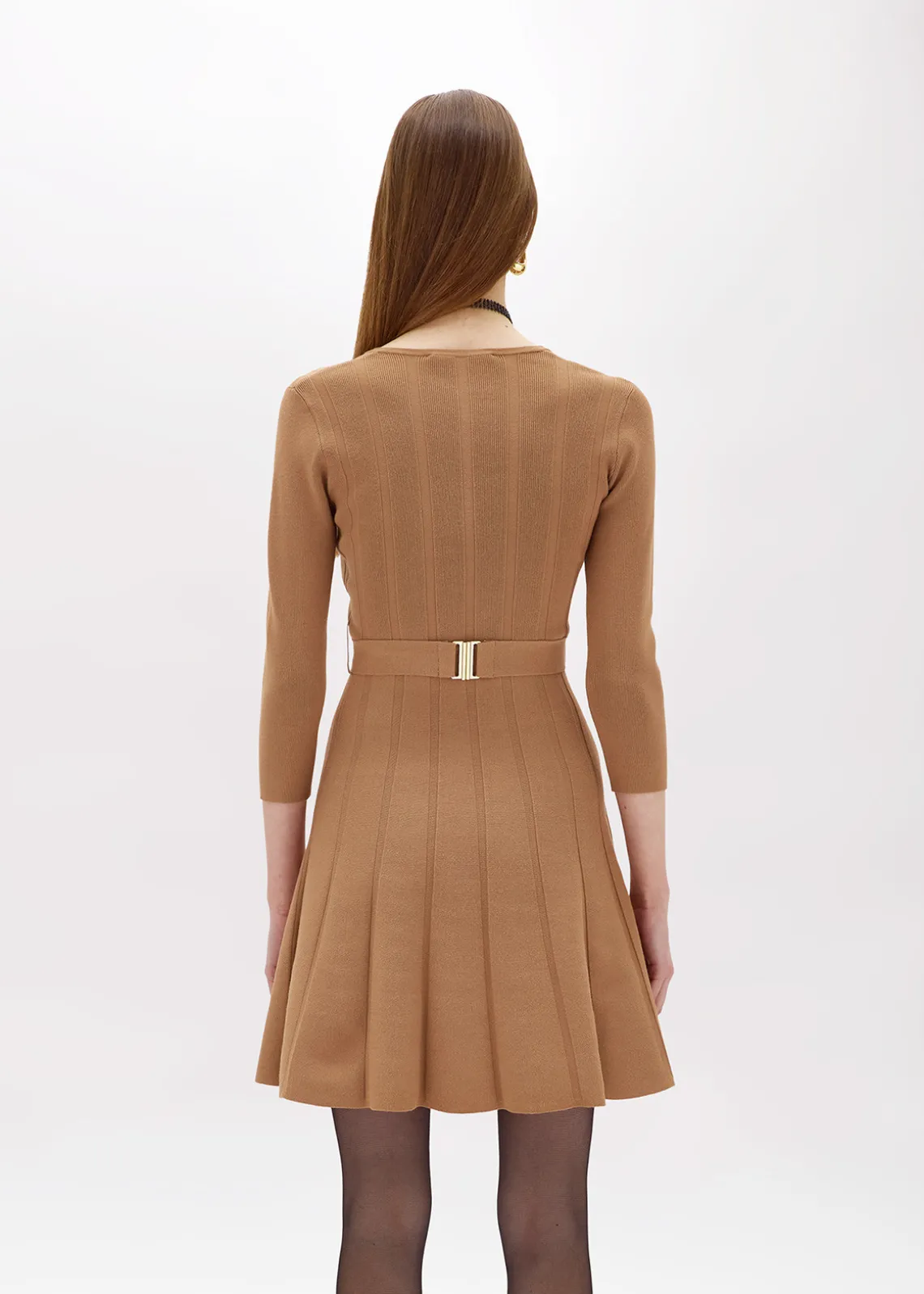 MINI DRESS IN STRETCH VISCOSE