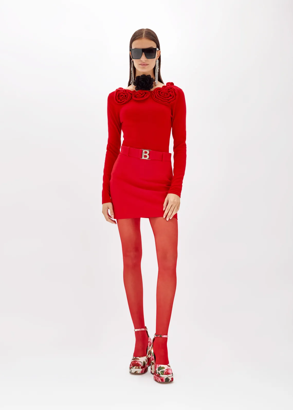 MINI SKIRT IN STRETCH CRÊPE