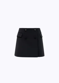 MINI SKIRT IN STRETCH CRÊPE
