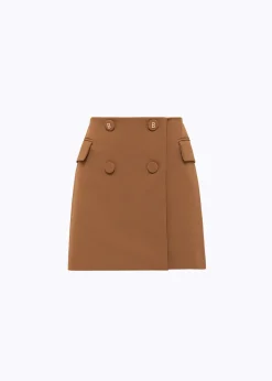 MINI SKIRT IN STRETCH CRÊPE