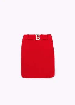MINI SKIRT IN STRETCH CRÊPE