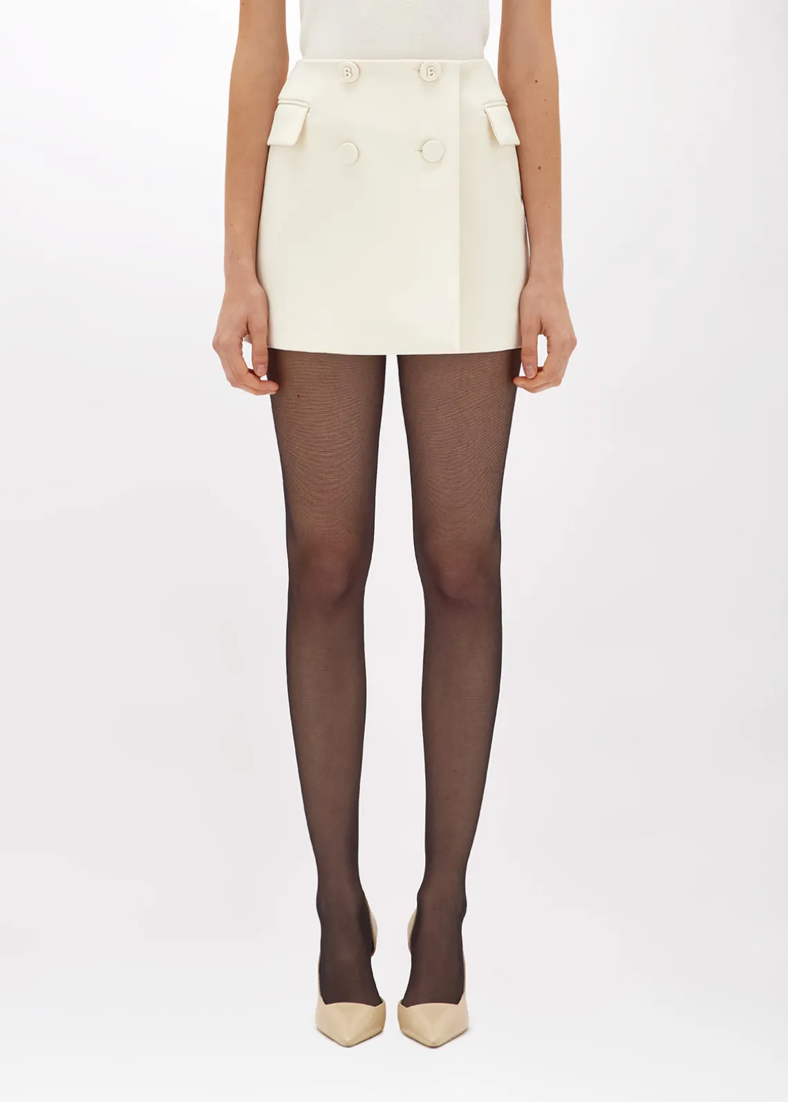 MINI SKIRT IN STRETCH CRÊPE
