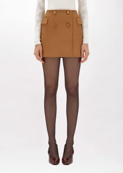 MINI SKIRT IN STRETCH CRÊPE