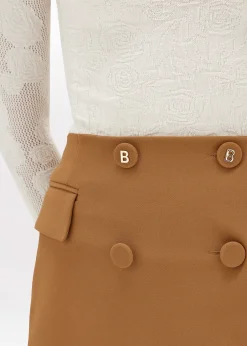 MINI SKIRT IN STRETCH CRÊPE