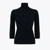 MOCK NECK SWEATER IN VISCOSE BLEND