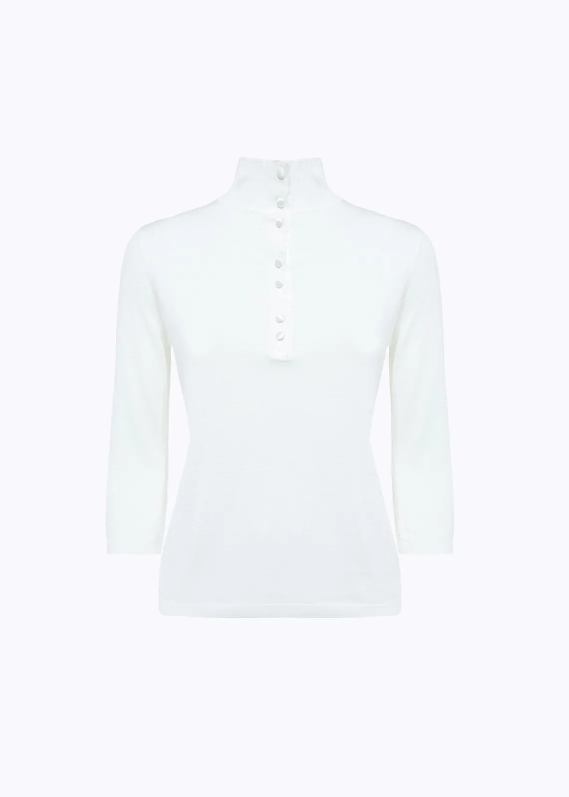MOCK NECK SWEATER IN VISCOSE BLEND