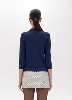 MOCK NECK SWEATER IN VISCOSE BLEND