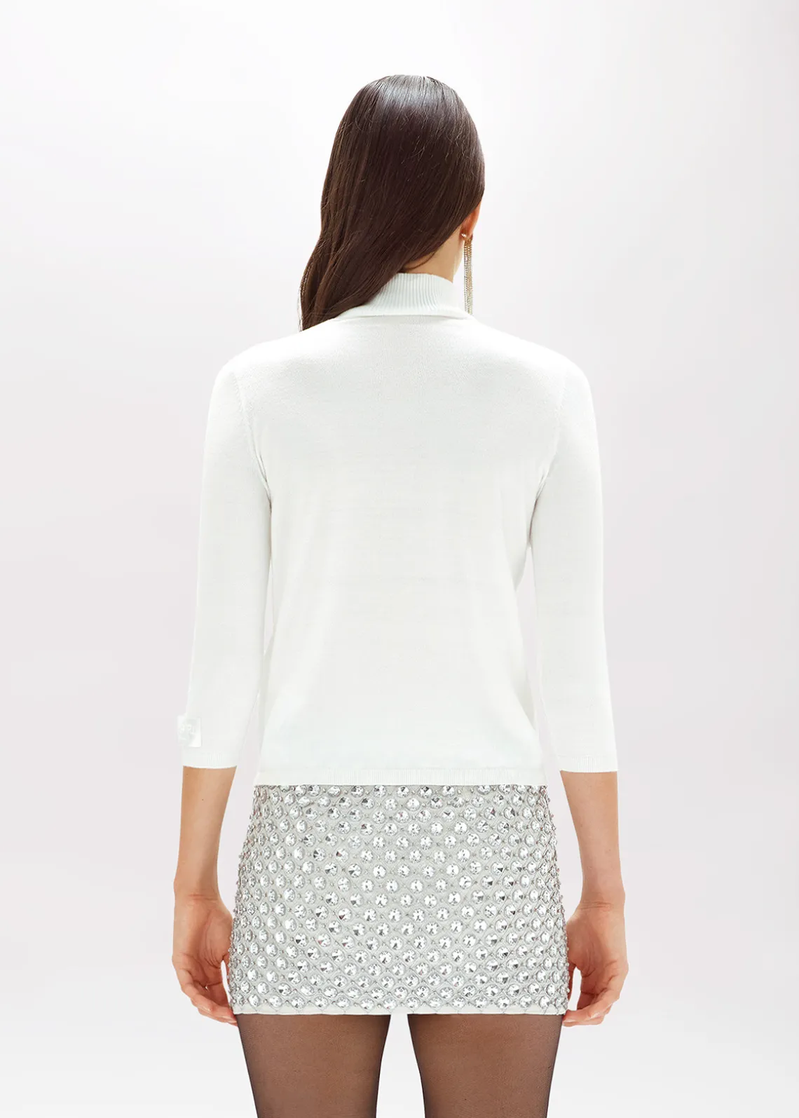 MOCK NECK SWEATER IN VISCOSE BLEND