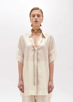 OVERSIZED TENCEL SHIRT