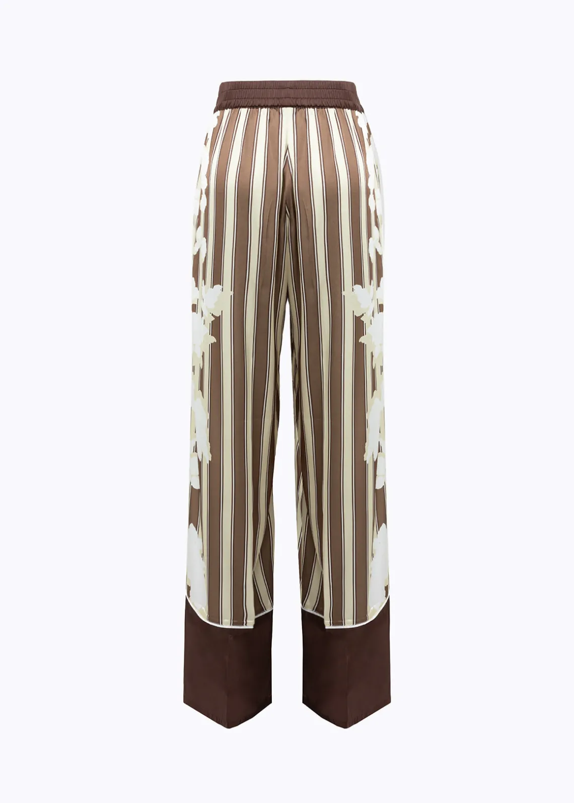 PANTS IN STRIPED SATIN