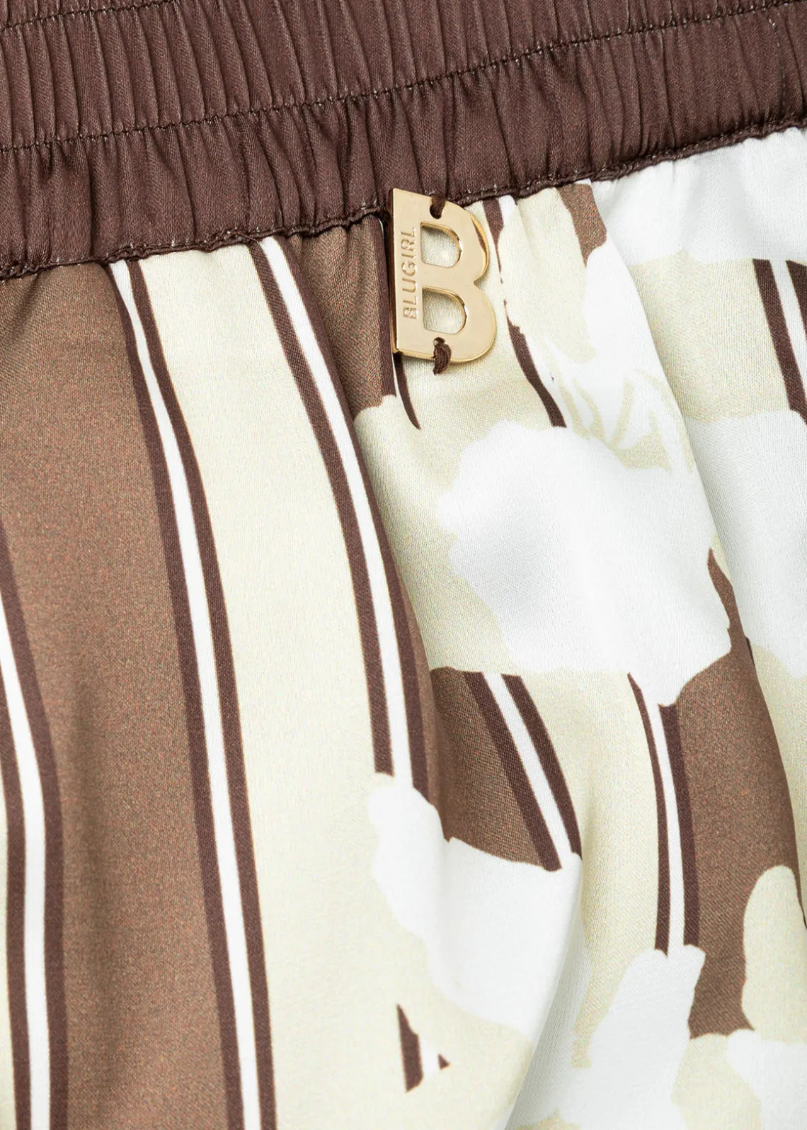 PANTS IN STRIPED SATIN