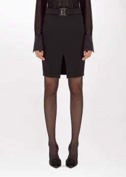 PENCIL SKIRT IN STRETCH CRÊPE