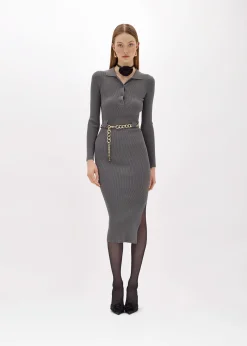 POLO MIDI DRESS WITH BELT