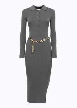 POLO MIDI DRESS WITH BELT