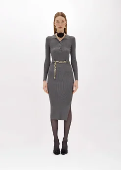 POLO MIDI DRESS WITH BELT