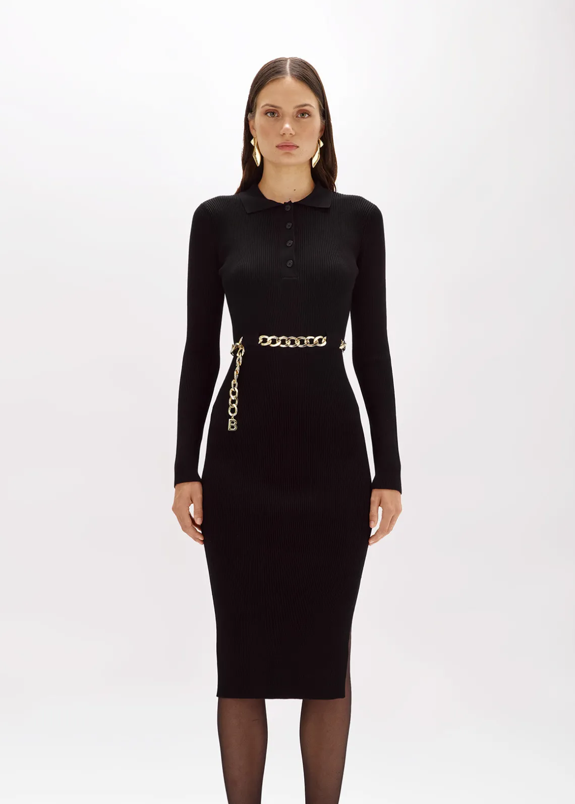 POLO MIDI DRESS WITH BELT