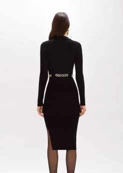 POLO MIDI DRESS WITH BELT
