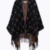 PONCHO WITH ALL-OVER LOGO