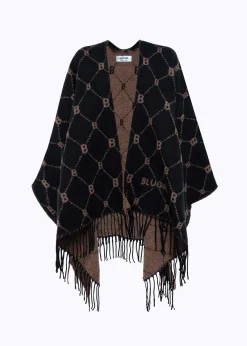PONCHO WITH ALL-OVER LOGO