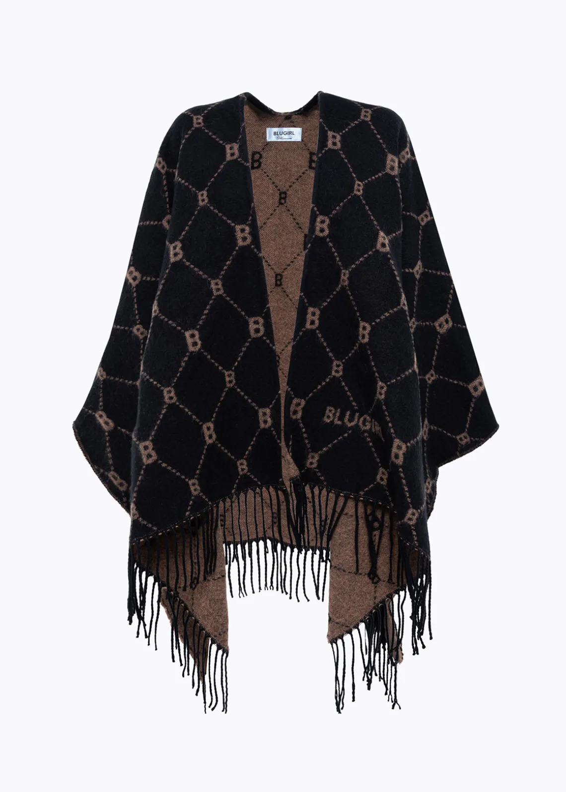 PONCHO WITH ALL-OVER LOGO