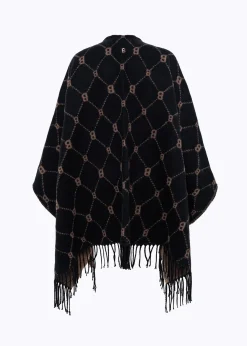 PONCHO WITH ALL-OVER LOGO