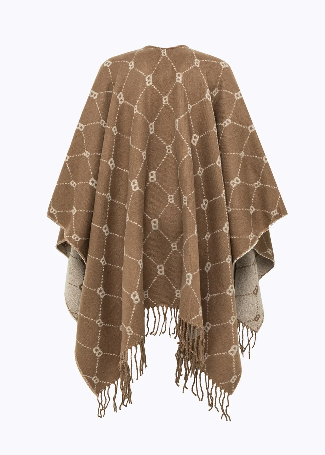 PONCHO WITH ALL-OVER LOGO