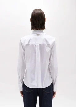 POPLIN SHIRT WITH CRYSTALS