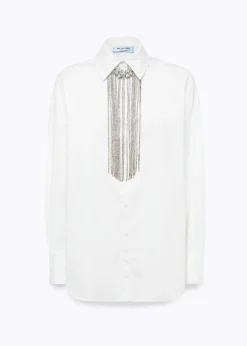 POPLIN SHIRT WITH NECKLACE