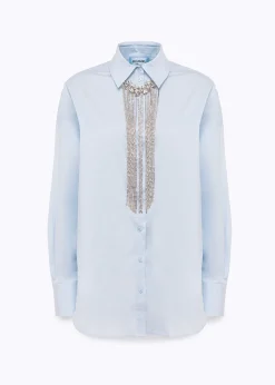 POPLIN SHIRT WITH NECKLACE