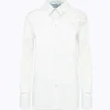 POPLIN SHIRT WITH ROSE INLAID DESIGN