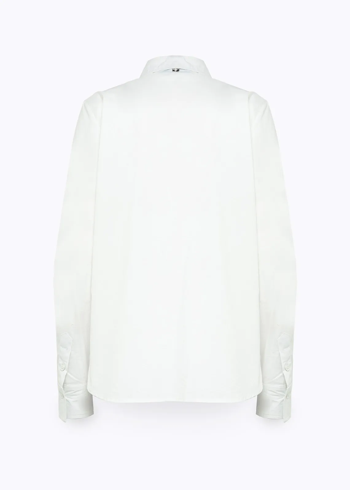 POPLIN SHIRT WITH ROSE INLAID DESIGN