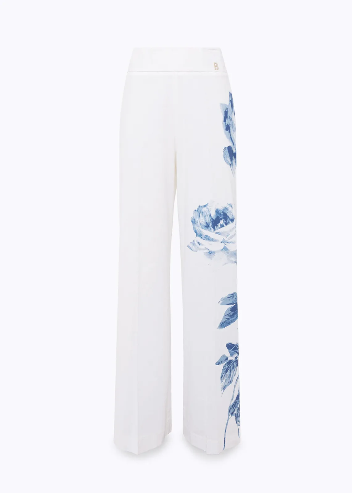 ROSE PRINT POPLIN PANTS