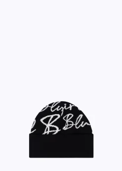 SCARF AND HAT WITH LOGO PRINT