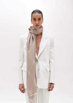SCARF WITH ALL-OVER LOGO
