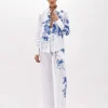 SHIRT IN ROSE PRINT POPLIN