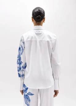 SHIRT IN ROSE PRINT POPLIN