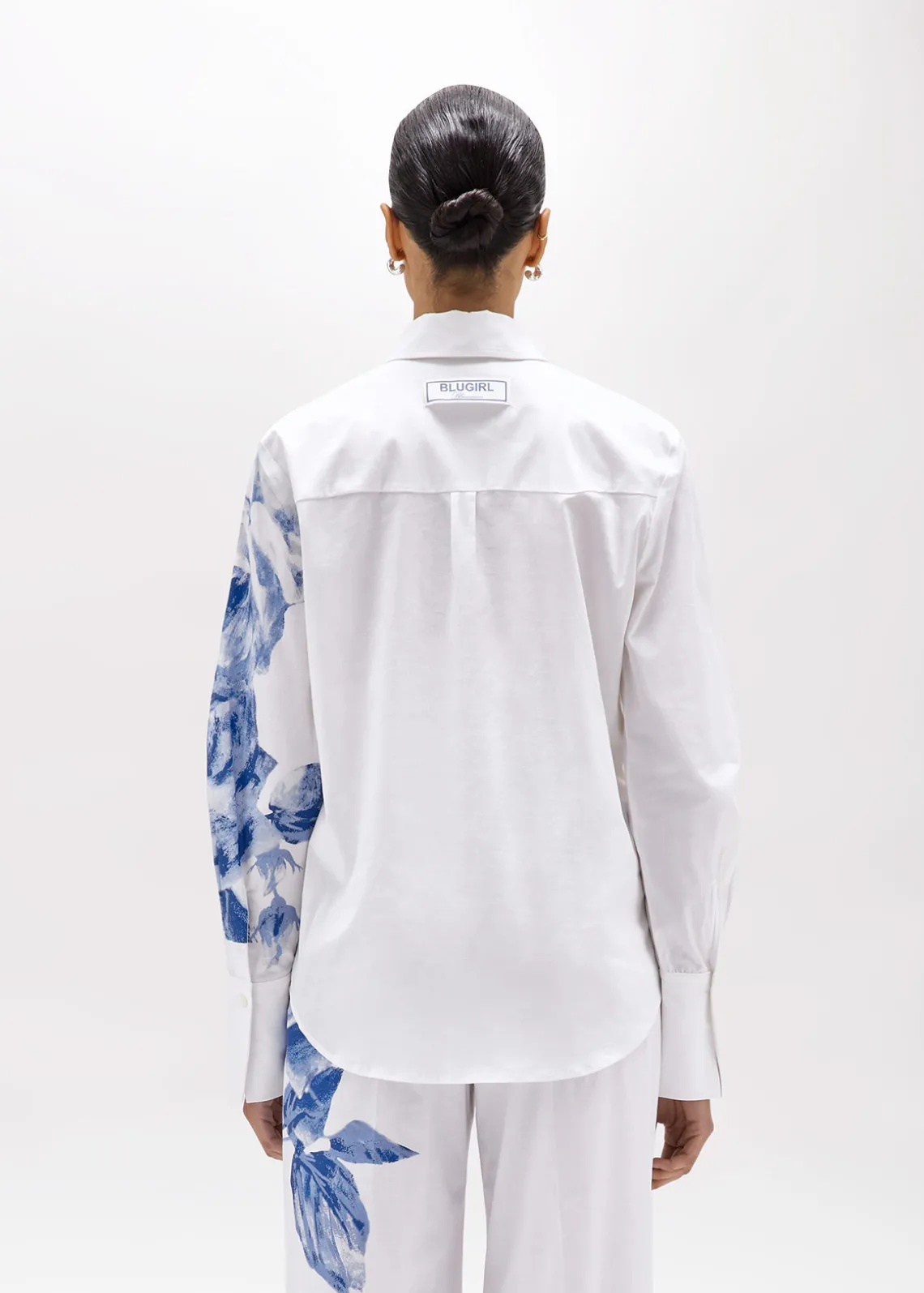 SHIRT IN ROSE PRINT POPLIN