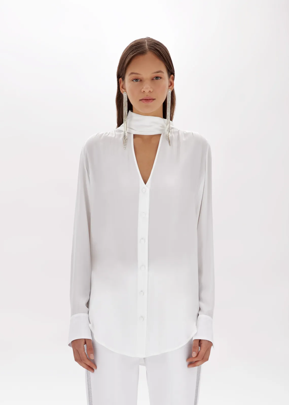 Silk crêpe de Chine shirt