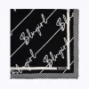 SILK FOULARD SCARF WITH LOGO PRINT