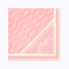 SILK FOULARD SCARF WITH LOGO