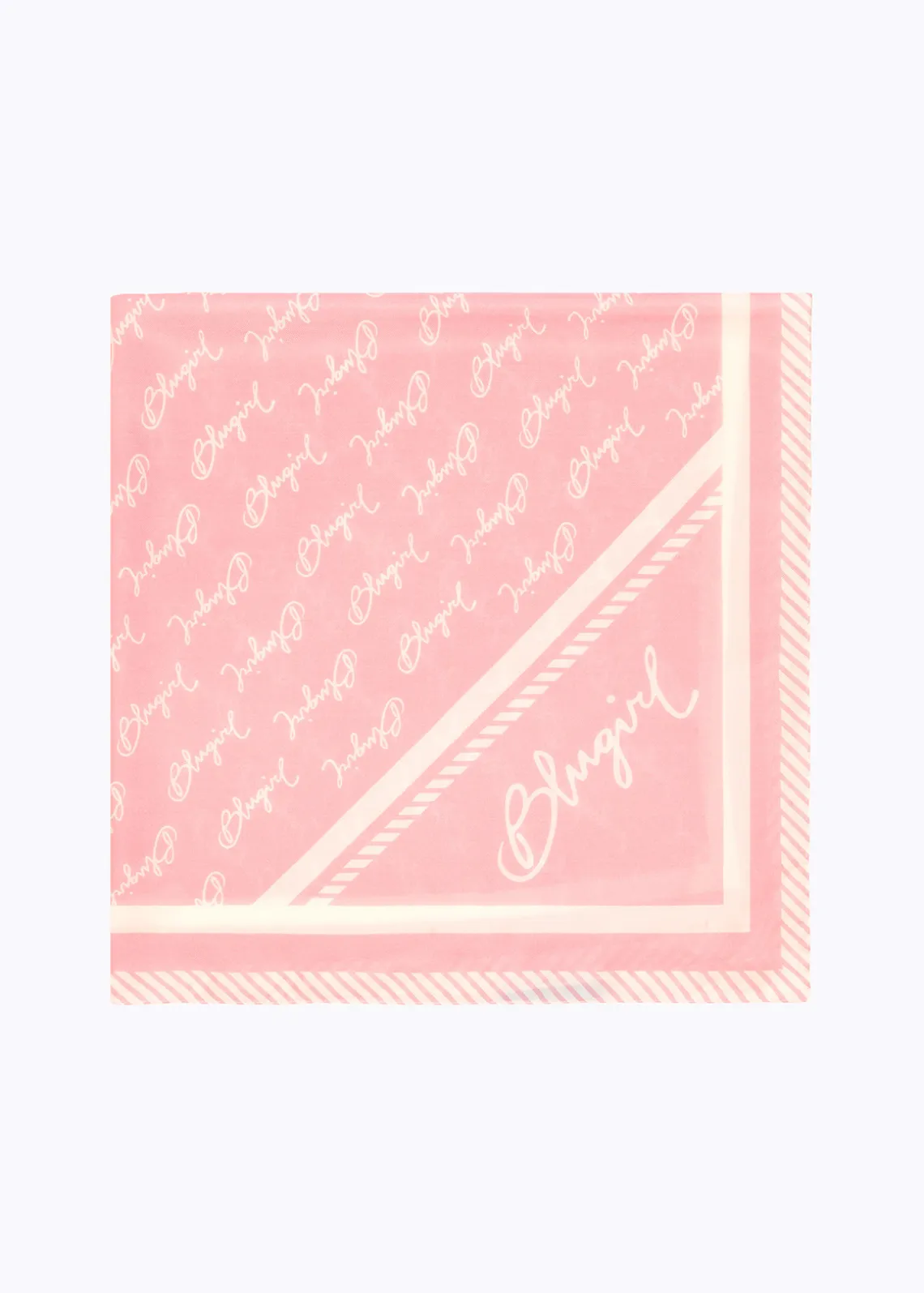 SILK FOULARD SCARF WITH LOGO